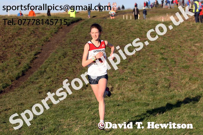 Girls under-15s North Eastern Cross Country, 2018 Northern Cross Country Champs., Wrekenton, Gateshead. Photo:  David T. Hewitson/Sports for All Pics